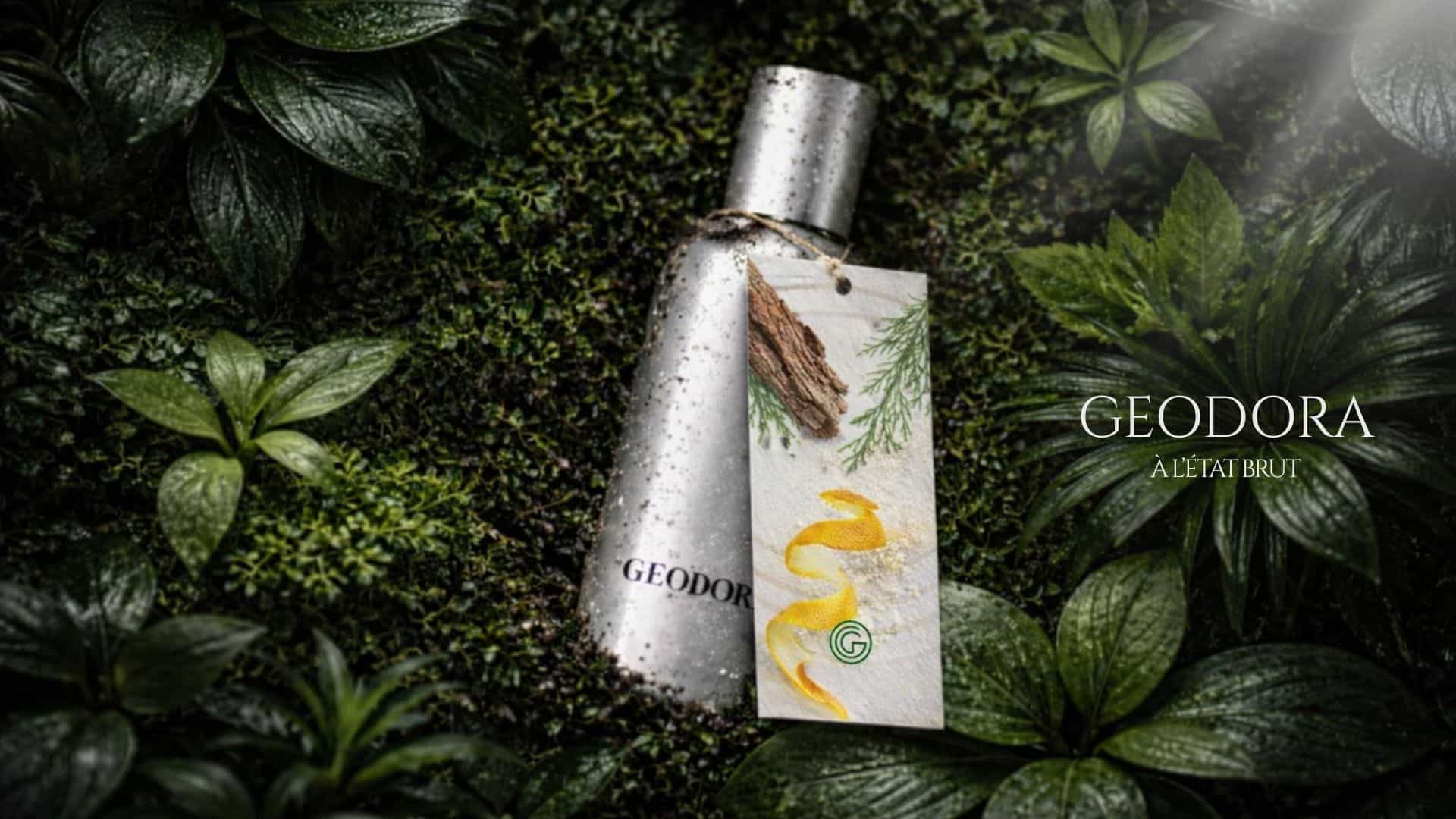 Visuel de communication parfum créé par Sylvie Fabri pour Geodora à Grasse.
