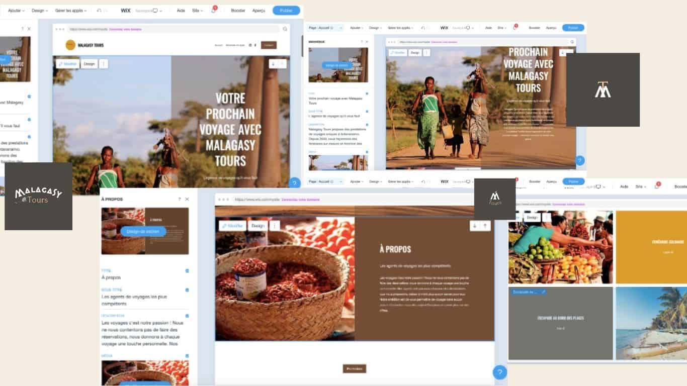 Site internet sur Madagascar réalisé par Sylvie Fabri (sfabri) avec Wix dans le cadre d’un projet web et digital.