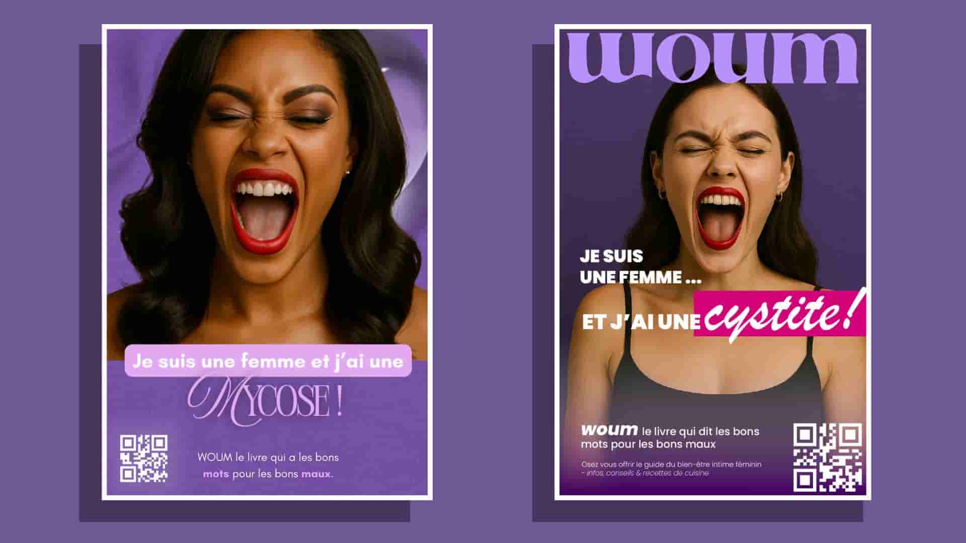 Projet de communication réalisé par Sylvie Fabri (sfabri) pour Woom, autour de l’univers digital et de l’identité de marque.